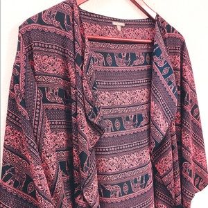 Charlotte Russe Elephant Kimono